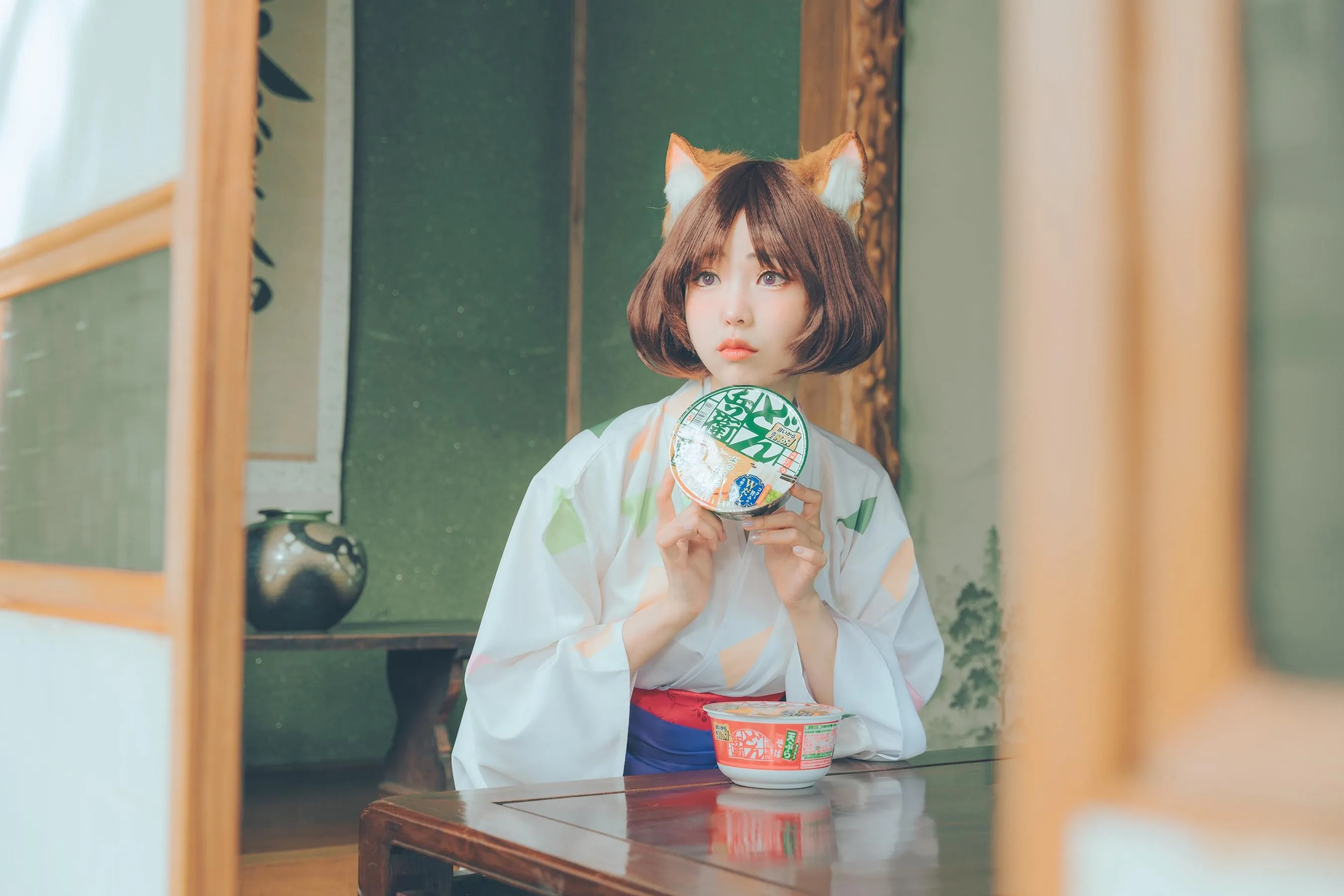 ElyEE子 – NO.113 2023.July A-Dongitsune ~Taisho-era 大正小狐狸 [46P]插图3